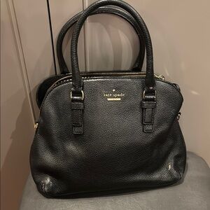 Kate Spade Cameron Street  Lottie Satchel Bag Pebbled Black